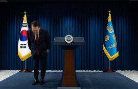 Yoon Suk Yeol, presidente suspendido. Corea del Sur afronta una crisis política desde hace dos semanas.