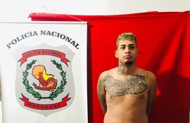 Natanael De Jesús Rolón Valdez, detenido esta mañana en Villa Elisa, en prosecución a una investigación sobre un crimen ocurrido en Tablada Nueva.