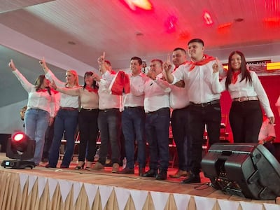 El Partido Colorado presento a candidatos a intendente y concejales municipales de Santa Rosa, Misiones.