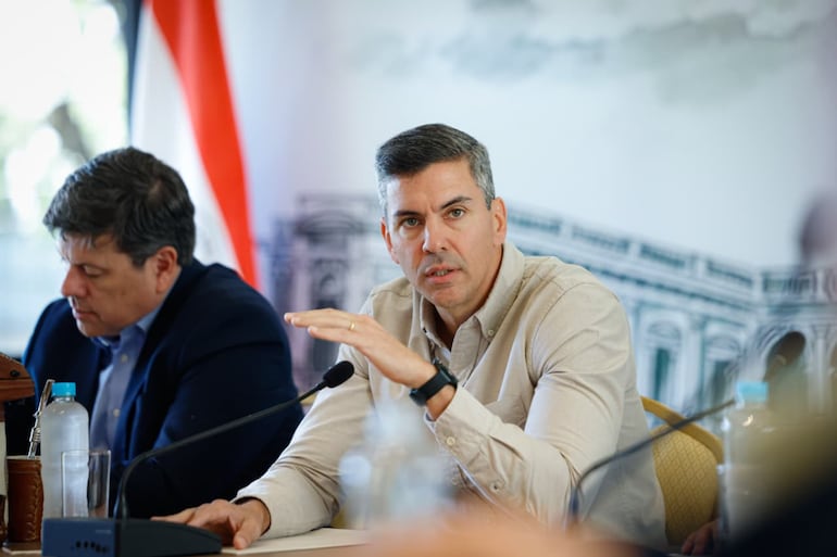 El presidente de la República; Santiago Peña, lideró la reunión del Consejo Asesor Agrario