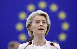 La presidenta saliente de la Comisión Europea,  Úrsula von der Leyen.