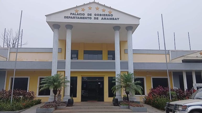Sede de la Gobernación de Amambay, en Pedro Juan Caballero.