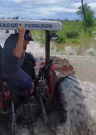 Así están los caminos en Alto Paraguay.