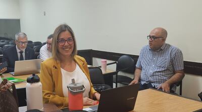 Óscar Venancio "Ñoño" Nuñez, exgobernador de Presidente Hayes, y la Abg. Josefina Aghemo.