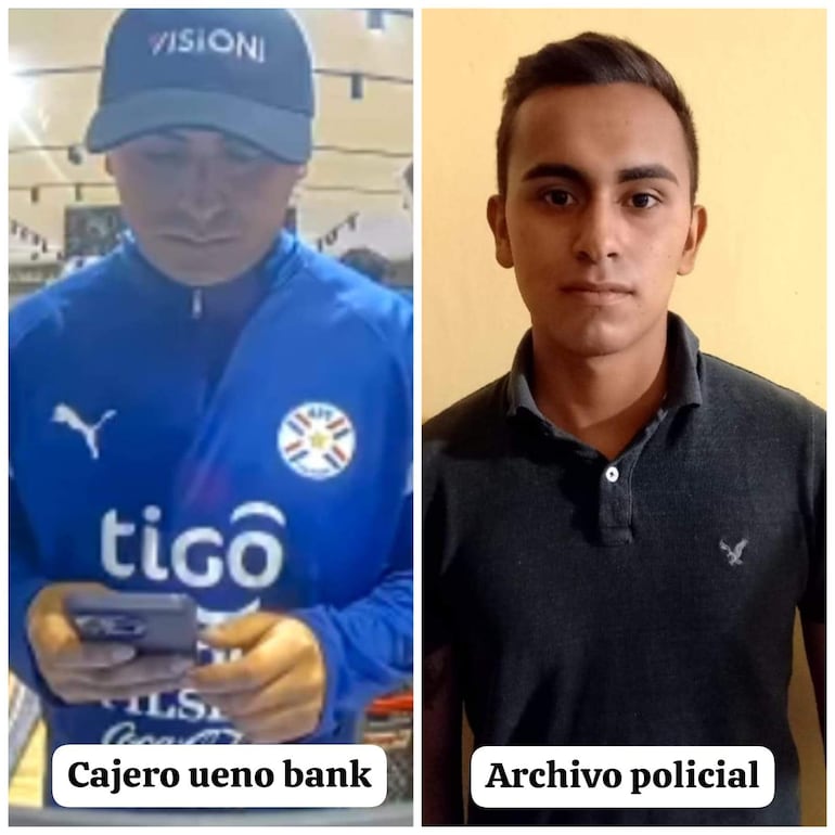 Hombre detenido en chaqueta azul con logo de Puma y gorra VISIONI, concentrado en su teléfono en un ambiente interior.