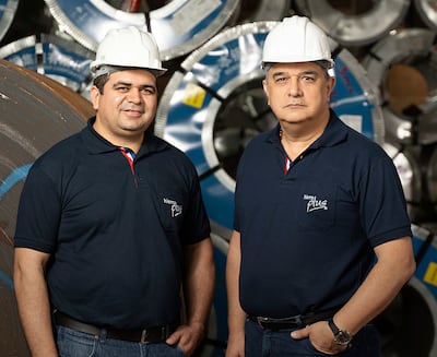 Víctor Hugo Segovia Etcheverry y Fabio Ullon Giménez, miembros del Directorio de Hierro Plus.