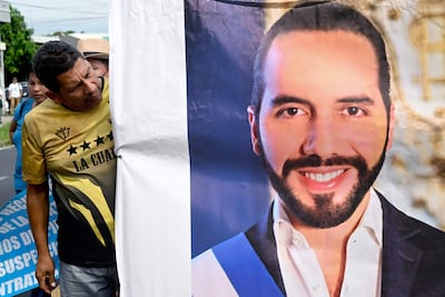 El presidente de El Salvador, Nayib Bukele, buscará su reelección en febrero. (AFP)