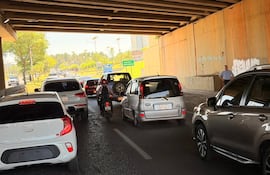 tránsito vehicular autopista Silvio Pettirossi