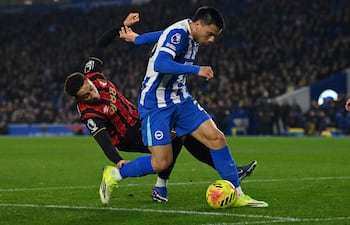 Diego Gómez Amarilla jugó hasta el minuto 66 en el Brighton.