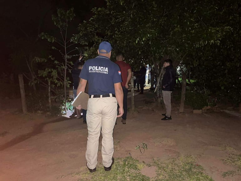 Policía de Investigaciones se constituye en Yataity del Norte por un hecho de asesinado