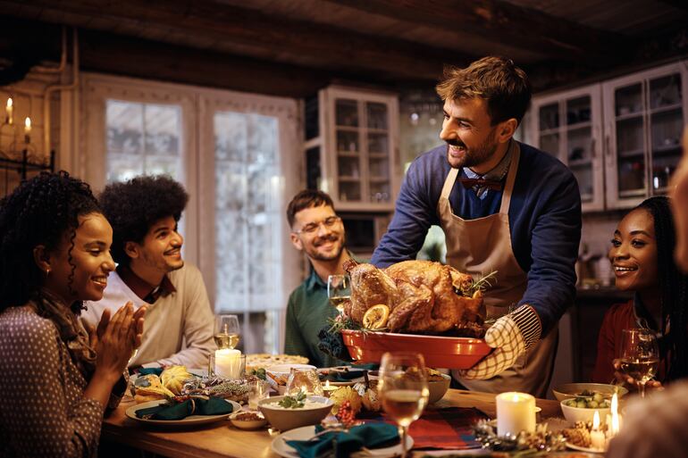 Concepto de cena de Acción de gracias, o Thanksgiving.