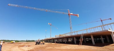 La obra avanza sin contratiempos en Coronel Oviedo.