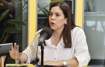 La diputada y precandidata a la intendencia de Asunción por la oposición Johanna Ortega.