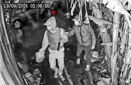 El momento del hurto quedó registrado en cámaras de circuito cerrado.