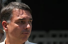 El cantidato presidencia por el Partido Liberal (PL) Flavio Bolsonaro.