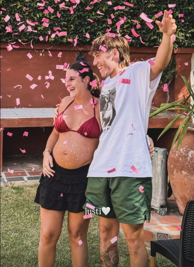 Paulo Londra y Martina Quetglas cuentan los días para la llegada de su hija Justina. (Captura de la historia de Instagram de Martina Quetglas)