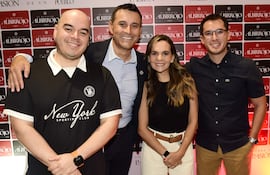 Armando Aquino, Justo Villar, Silvia Caballero y Ricardo Arias.