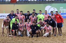 Los Pynandi hicieron un festejo anticipado este sábado, al consagrarse campeón de la Zona Sur de la Liga Evolución de Fútbol Playa 2025.