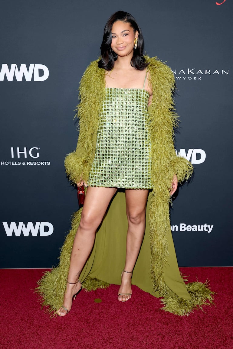 Chanel Iman tampoco faltó a la cita de gala en el Regent Santa Mónica Beach en California.   (Amy Sussman/Getty Images/AFP)
