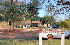 La subcomisaría 034 de Pirí Pucú se muestra en precarias condiciones.