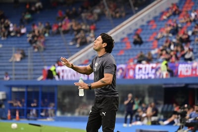 Nelson Haedo Valdez, entrenador de Libertad.