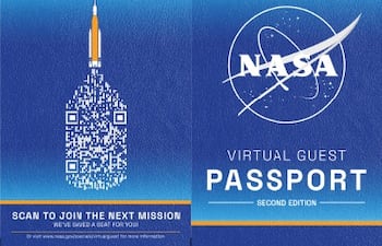 Pasaporte Artemis II de la NASA.