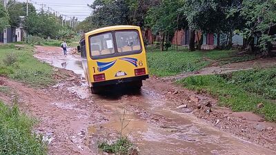 La calle doctor Rodríguez González, límite entre las ciudades de Luque y Limpio. 