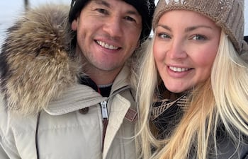 ¡Hermosa pareja! Nelson y Tynka Haedo Valdez ya llevan 21 años juntos.