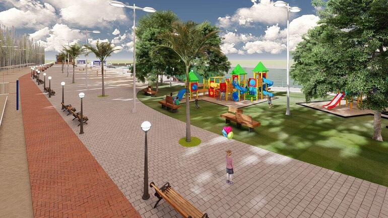 La municipalidad de Villa Elisa tiene proyectada la construcción de un paseo costero, como un atractivo turístico.