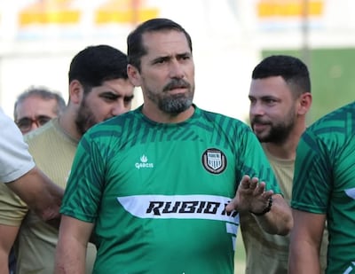 El entrenador Gustavo Eliseo Morínigo Vázquez (48 años), durante su presentación en la conducción técnica de Rubio Ñu.