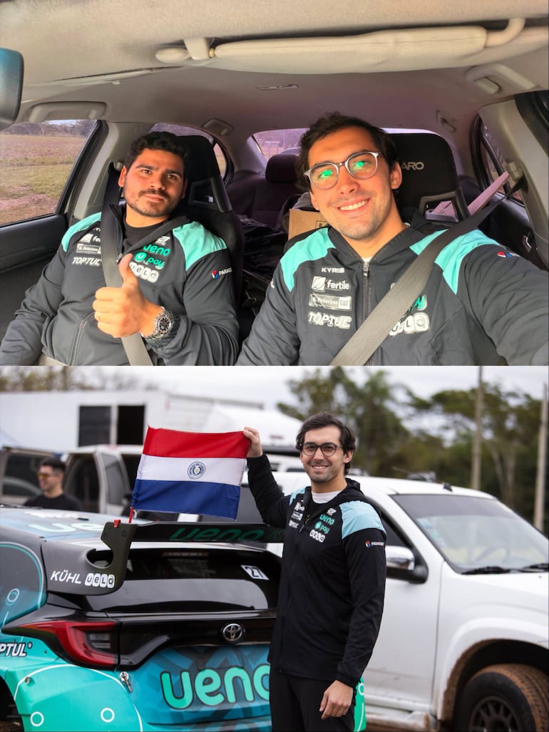 Diego Domínguez Bejarano y Adolfo González, momentos antes del arranque de la competencia de hoy.