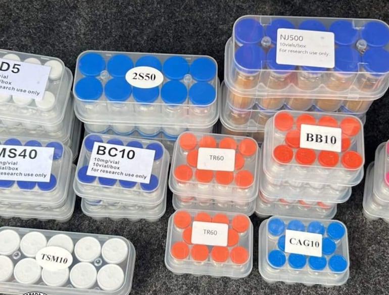 Incautan 250 ampollas de medicamentos adelgazantes en la frontera - ABC en el Este