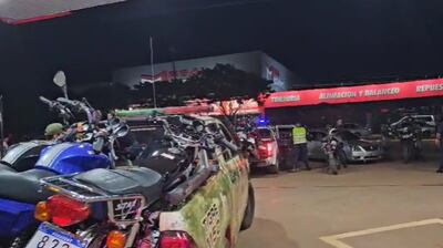 Las motocicletas fueron trasladadas en varias patrulleras a la Subcomisaría 3ª del barrio Santa Ana.