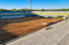 Así luce el estadio Feliciano Cáceres del Sportivo Luqueño, que lleva dos años sin poder oficiar de local allí.
