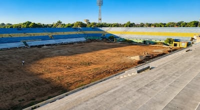 Así luce el estadio Feliciano Cáceres del Sportivo Luqueño, que lleva dos años sin poder oficiar de local allí.