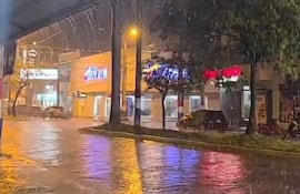 Intensa fue la lluvia que cayó sobre Pilar. El pluviómetro registró 150 mm.
