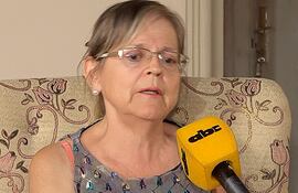 Marta Elizabeth Maidana de Martínez, docente jubilada de 63 años de edad, víctima de la imputación "a ciegas" de la fiscal Noelia Soto.