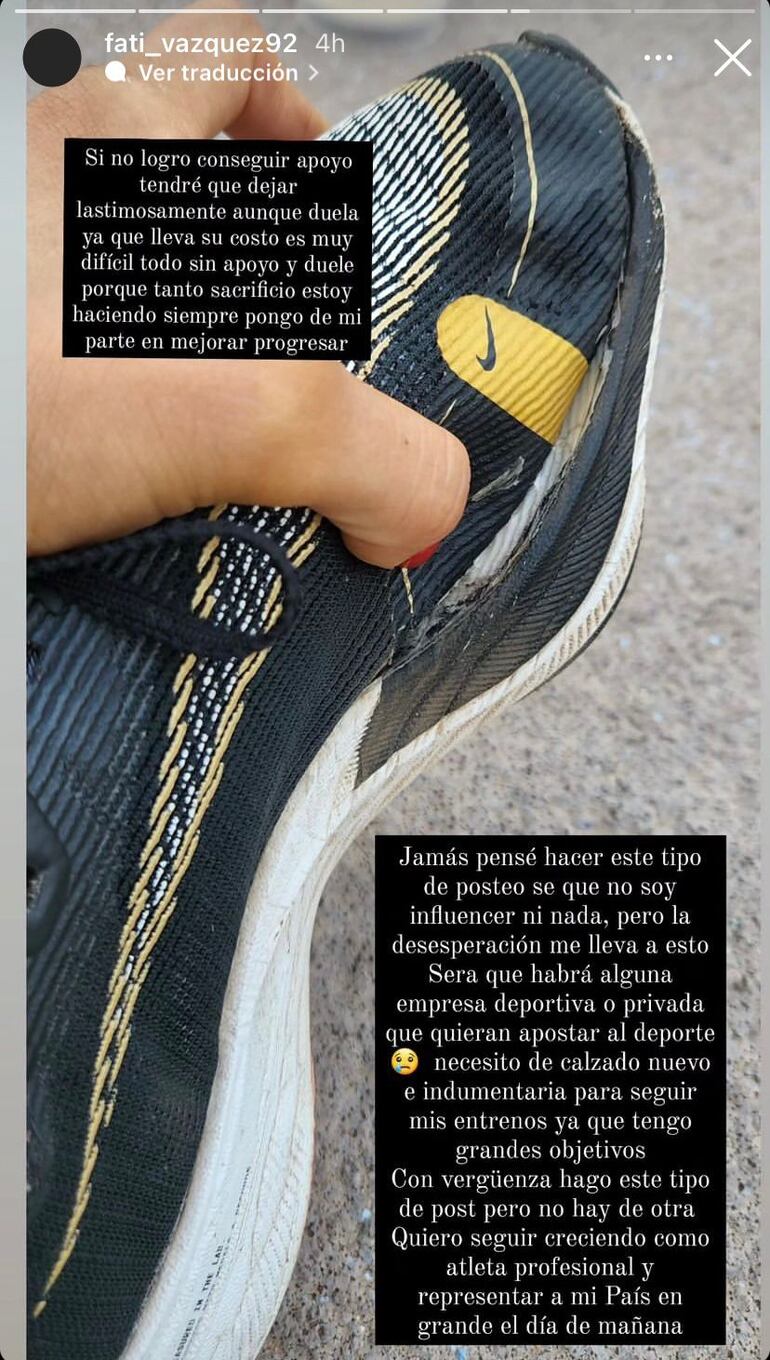 Fátima Vázquez, vía Instagram.