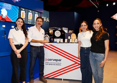 Equipo de Cervepar: Nicole Cubells, Albert Simón, Leticia García y Gabriela Grance.