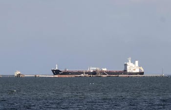 Un buque petrolero en Maracaibo, Venezuela.