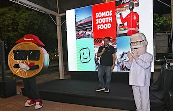 Guillermo Biedermann, director de South Food, lideró la presentación de la nueva imagen de Pizza Hut.