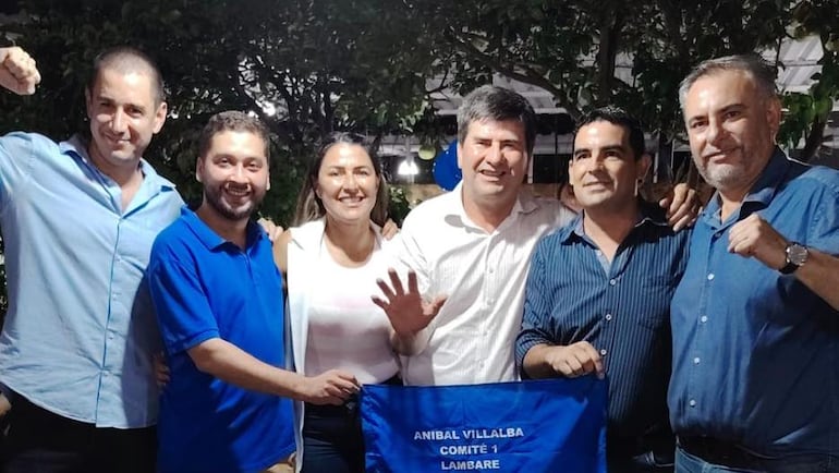 Acto político de Ever Villalba y sus pre candidatos a intendente y concejales de Lambaré.