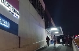 Hospital de Trauma, donde falleció la víctima.