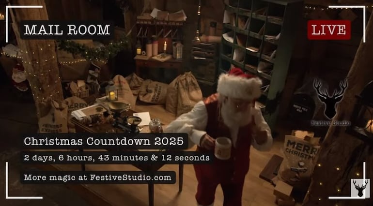 Santa Cam en vivo: mirá los preparativos de Papá Noel en el Polo Norte.