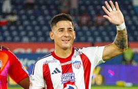 Guillermo Paiva, goleador paraguayo del Junior de Barranquilla.