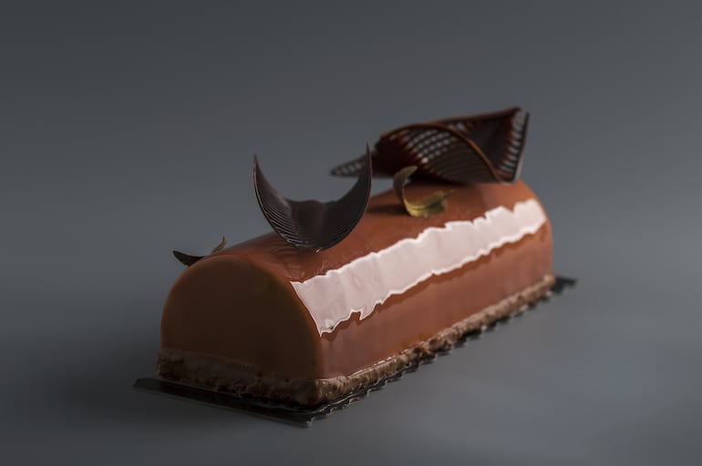 Entremet de chocolate.