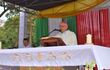 Mons. Celestino Ocampo, celebró la misa central en honor a San Buenaventura de Yaguarón.