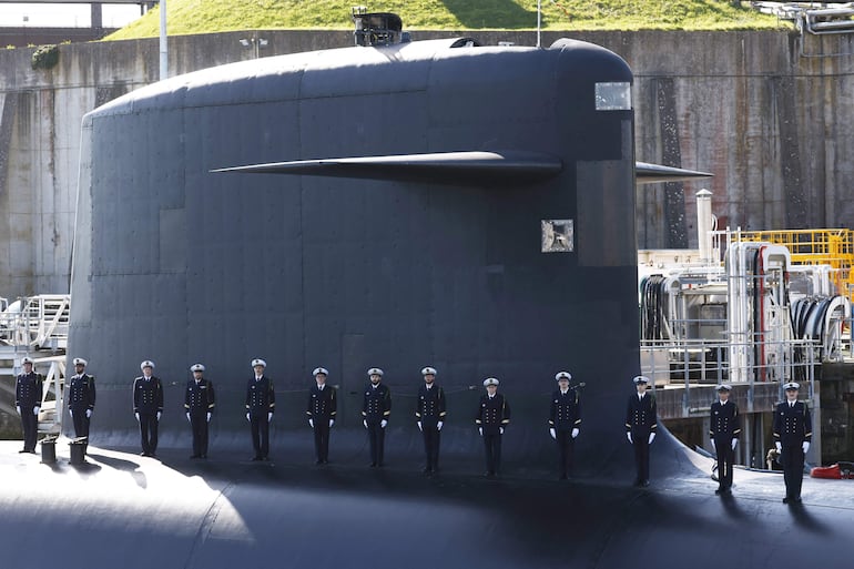 Submarino nuclear de Francia. 