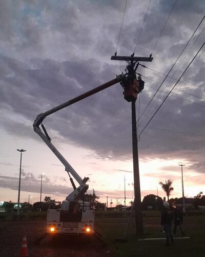 Trabajos anteriores de la ANDE en Pedro Juan Caballero.