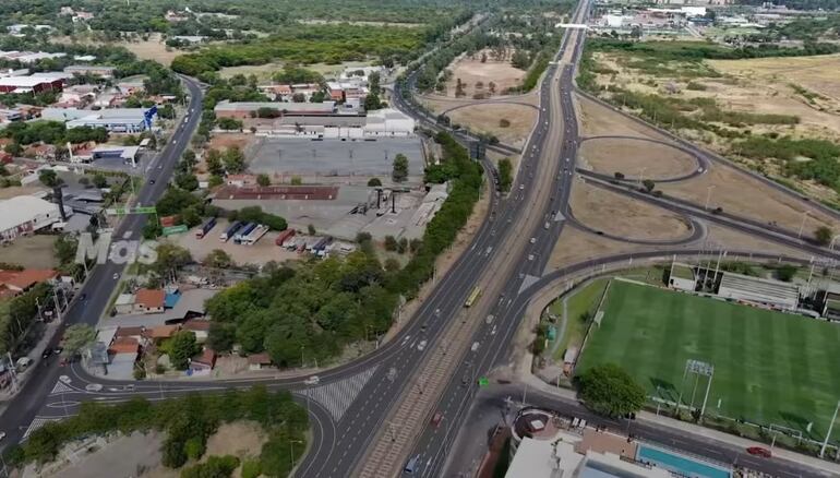  Conexión prevista con la autopista Ñu Guasu. 